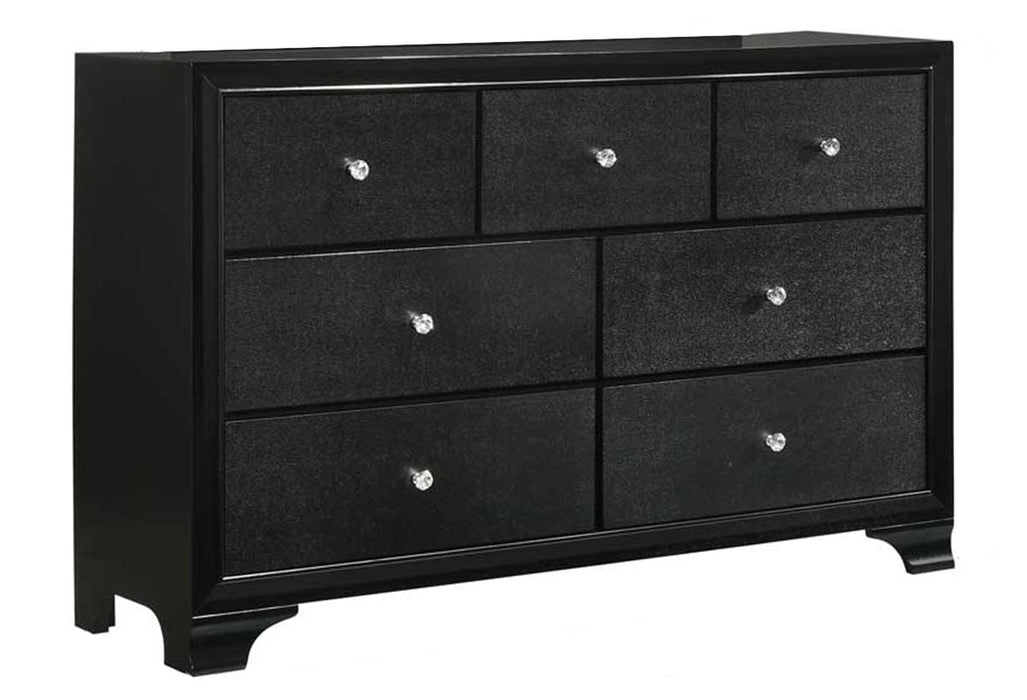 Micah Black LED Panel Bedroom Set - Gate Furniture
