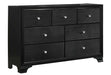 Micah Black LED Panel Bedroom Set - Gate Furniture