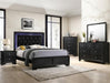 Micah Black Nightstand - B4350-2 - Gate Furniture