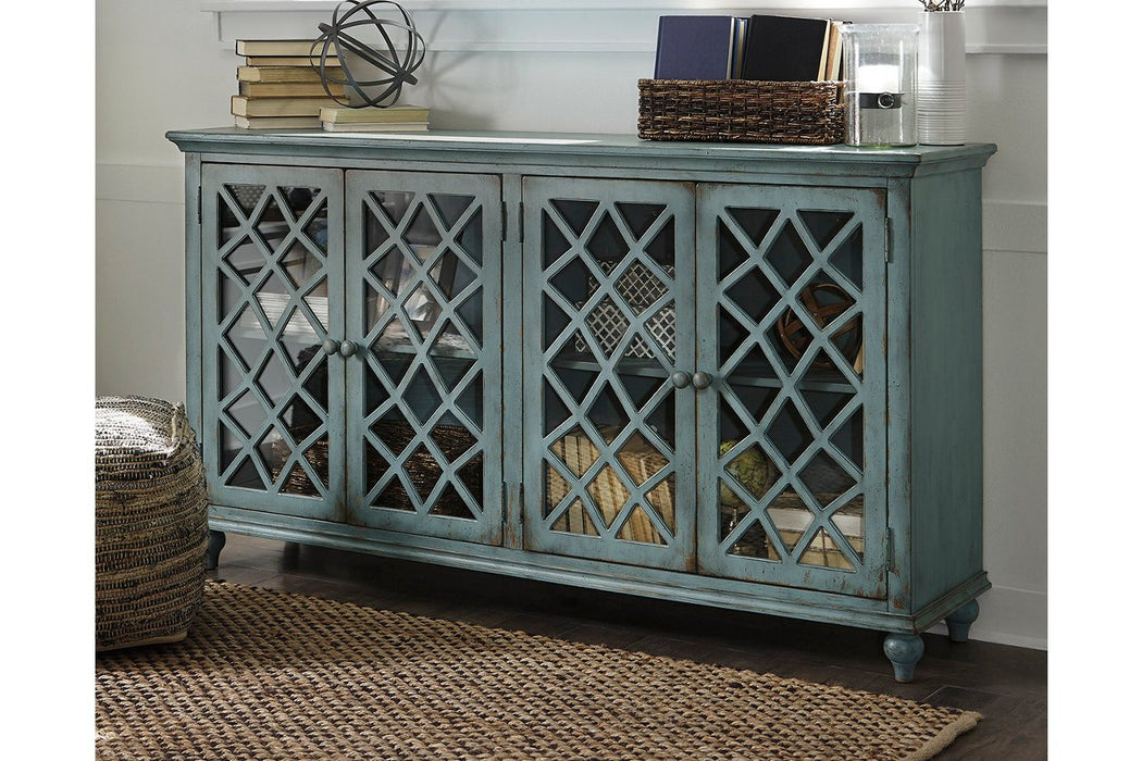 Mirimyn Antique Teal Accent Cabinet - T505-762 - Gate Furniture