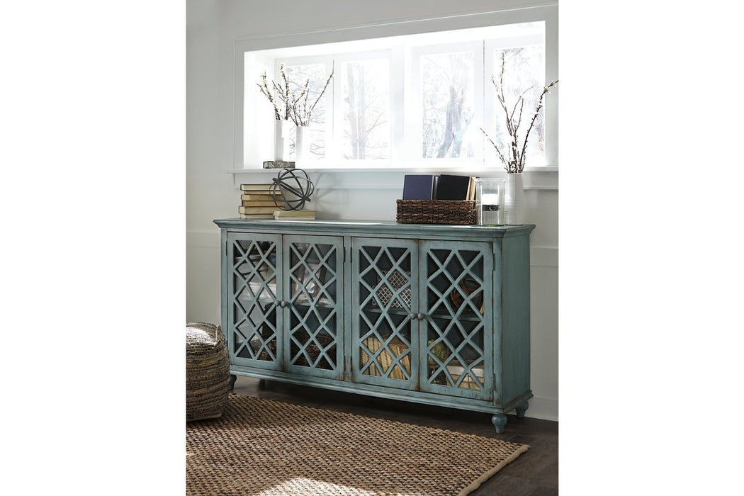 Mirimyn Antique Teal Accent Cabinet - T505-762 - Gate Furniture