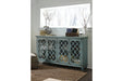 Mirimyn Antique Teal Accent Cabinet - T505-762 - Gate Furniture