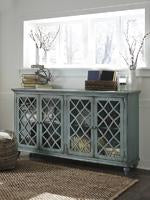 Mirimyn Antique Teal Accent Cabinet - T505-762 - Gate Furniture