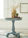 Mirimyn Teal/Brown Accent Table - A4000379 - Gate Furniture