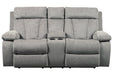 Mitchiner Fog Reclining Loveseat with Console - 7620494 - Gate Furniture
