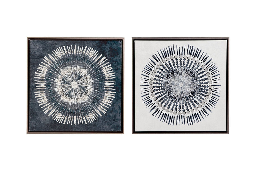 Monterey Blue/White Wall Art (Set of 2) - A8000155 - Gate Furniture