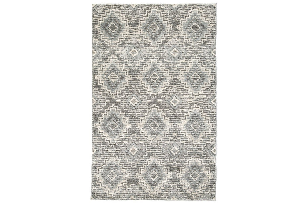 Monwick Cream/Gray Large Rug - R403741 - Gate Furniture