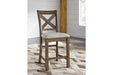 Moriville Beige Counter Height Bar Stool (Set of 2) - D631-124 - Gate Furniture
