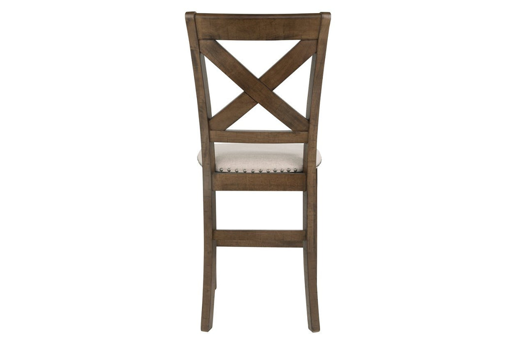 Moriville Beige Counter Height Bar Stool (Set of 2) - D631-124 - Gate Furniture