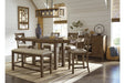 Moriville Beige Counter Height Dining Bench - D631-09 - Gate Furniture