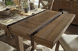 Moriville Grayish Brown Counter Height Dining Extension Table - D631-32 - Gate Furniture
