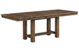 Moriville Grayish Brown Dining Extension Table - D631-45 - Gate Furniture