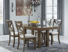 Moriville Grayish Brown Dining Room Set - Gate Furniture