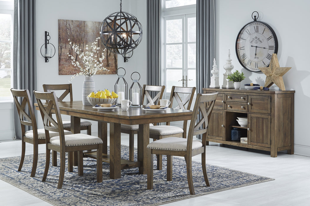 Moriville Grayish Brown Dining Room Set - Gate Furniture