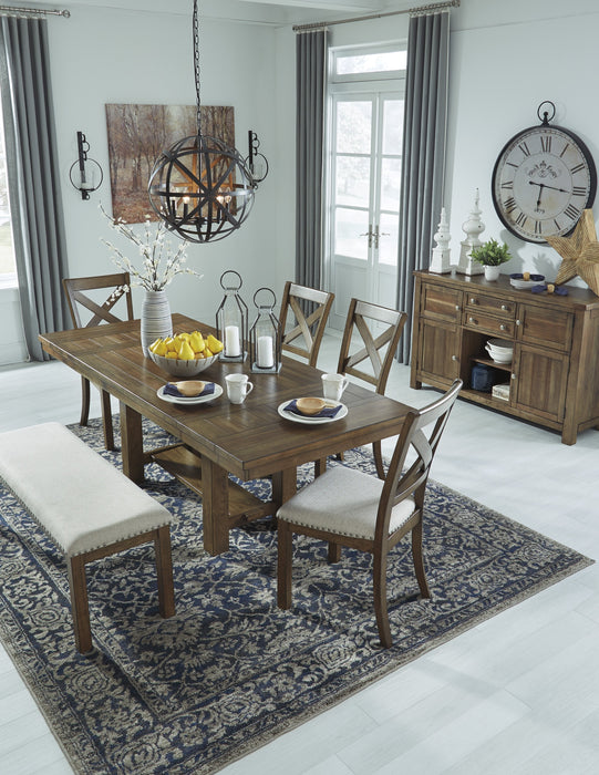Moriville Grayish Brown Dining Room Set - Gate Furniture