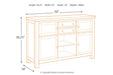 Moriville Grayish Brown Dining Server - D631-60 - Gate Furniture