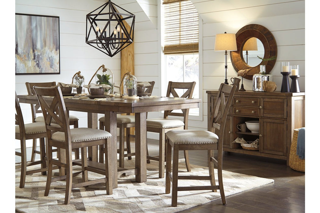 Moriville Grayish Brown Dining Server - D631-60 - Gate Furniture