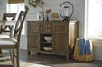 Moriville Grayish Brown Dining Server - D631-60 - Gate Furniture