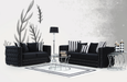 Mosby Black Velvet Sofa & Loveseat - MOSBYBLACK-SL - Gate Furniture