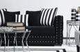 Mosby Black Velvet Sofa & Loveseat - MOSBYBLACK-SL - Gate Furniture