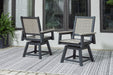 MOUNT VALLEY Swivel Chair (Set of 2) - P384-604A - In Stock Furniture