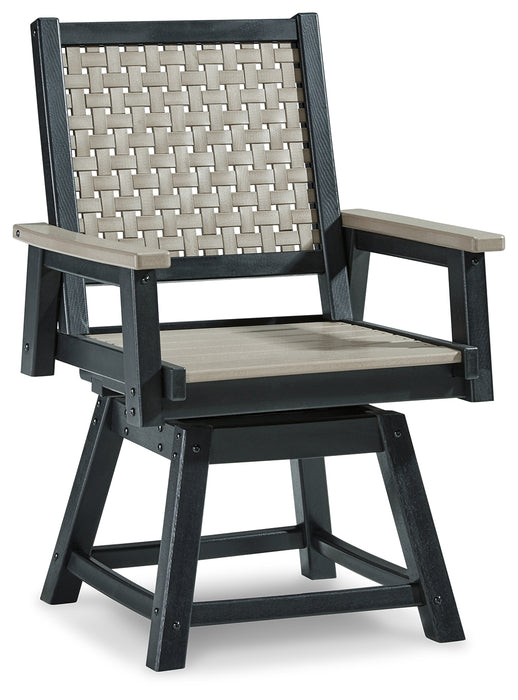 MOUNT VALLEY Swivel Chair (Set of 2) - P384-604A - In Stock Furniture