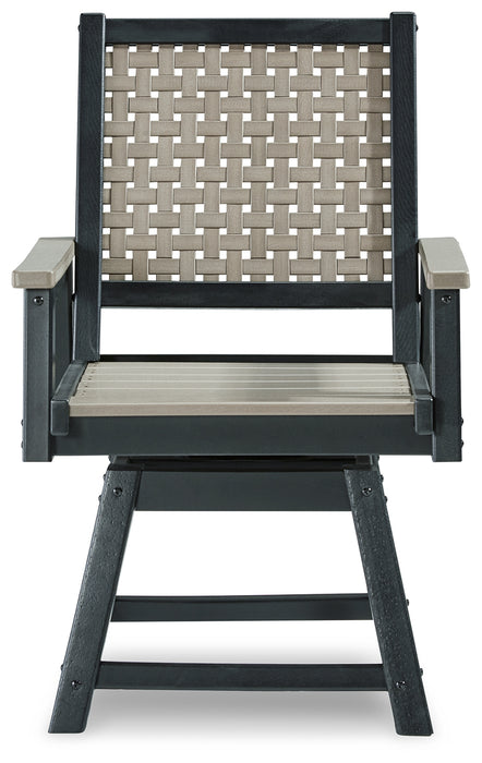 MOUNT VALLEY Swivel Chair (Set of 2) - P384-604A - In Stock Furniture