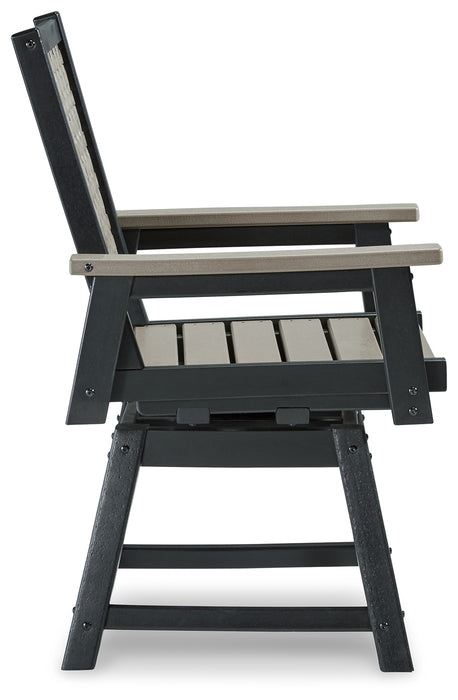 MOUNT VALLEY Swivel Chair (Set of 2) - P384-604A - In Stock Furniture