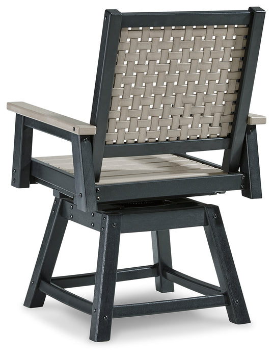 MOUNT VALLEY Swivel Chair (Set of 2) - P384-604A - In Stock Furniture