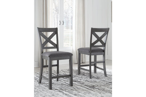 Myshanna Two-tone Gray Counter Height Bar Stool (Set of 2) - D629-124 - Gate Furniture