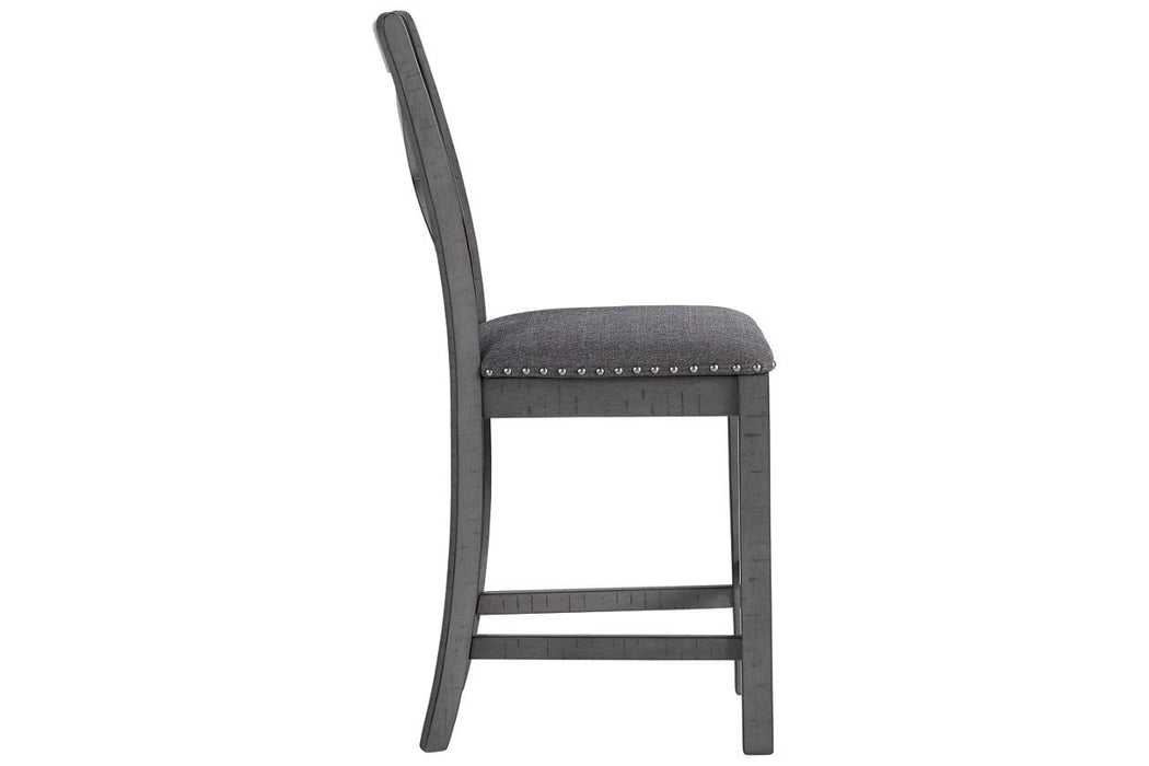 Myshanna Two-tone Gray Counter Height Bar Stool (Set of 2) - D629-124 - Gate Furniture
