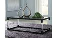 Nallynx Metallic Gray Coffee Table - T197-1 - Gate Furniture