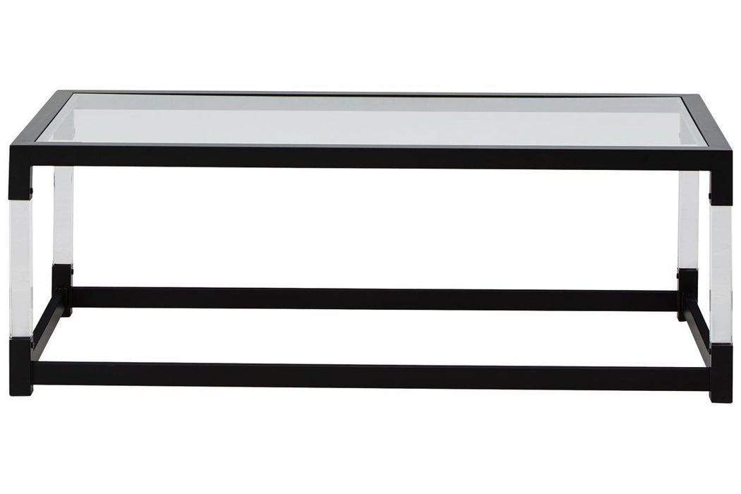 Nallynx Metallic Gray Coffee Table - T197-1 - Gate Furniture