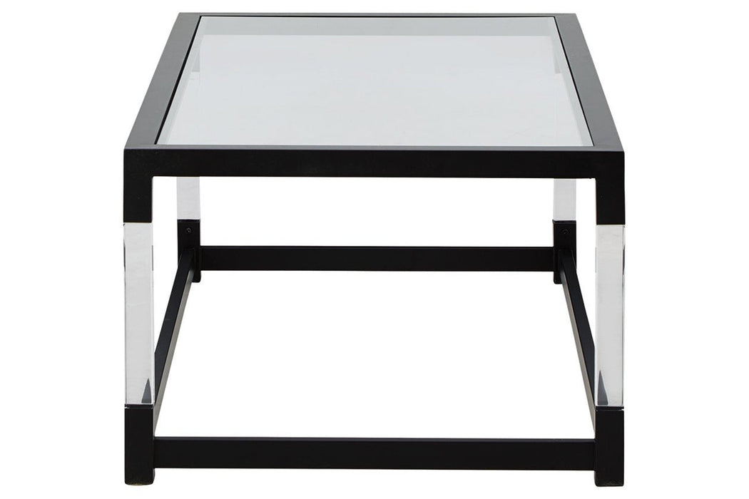 Nallynx Metallic Gray Coffee Table - T197-1 - Gate Furniture