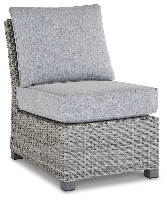 NAPLES BEACH Armless Chair with Cushion - P439-846 - In Stock Furniture