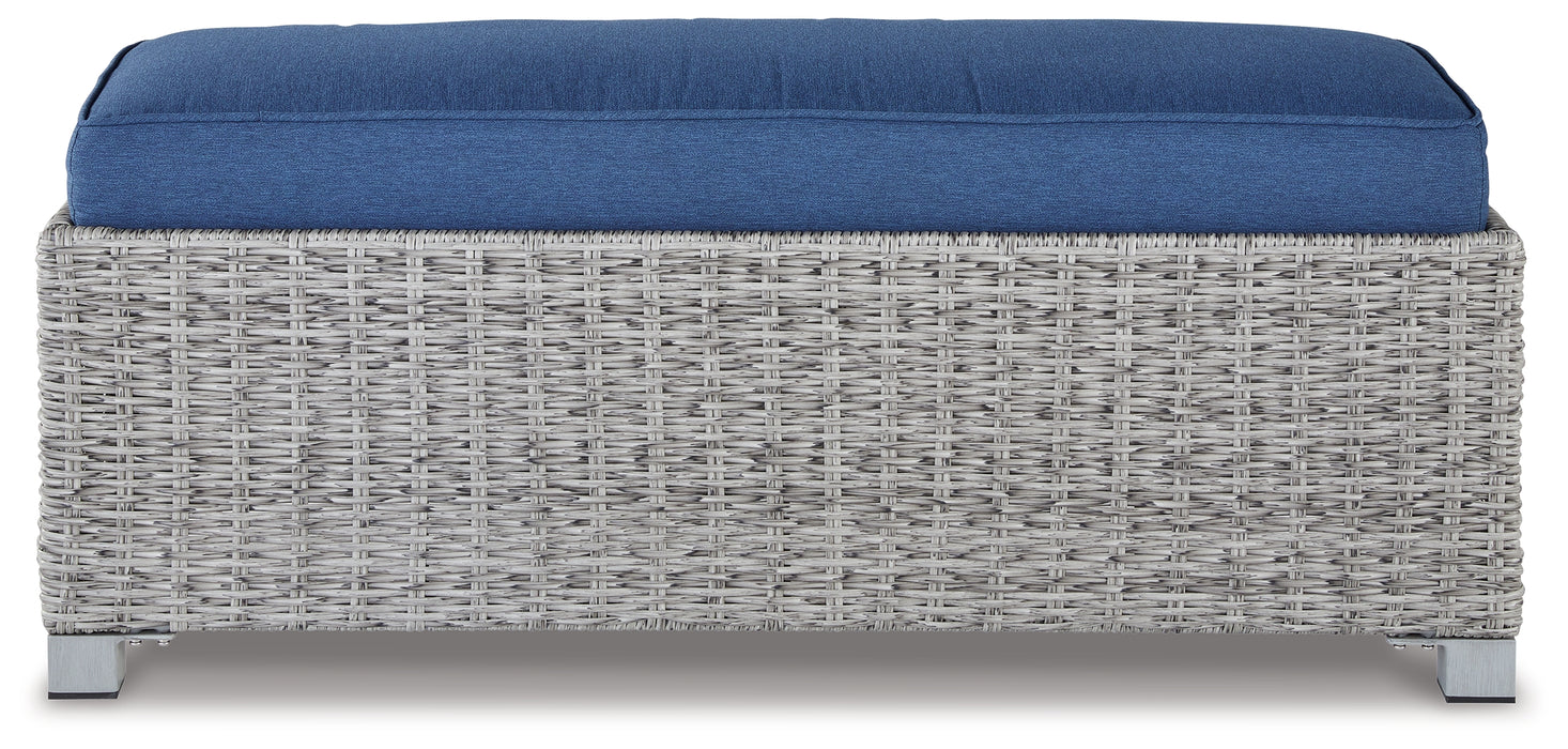 NAPLES BEACH Outdoor Bench with Cushion - P439-600 - In Stock Furniture