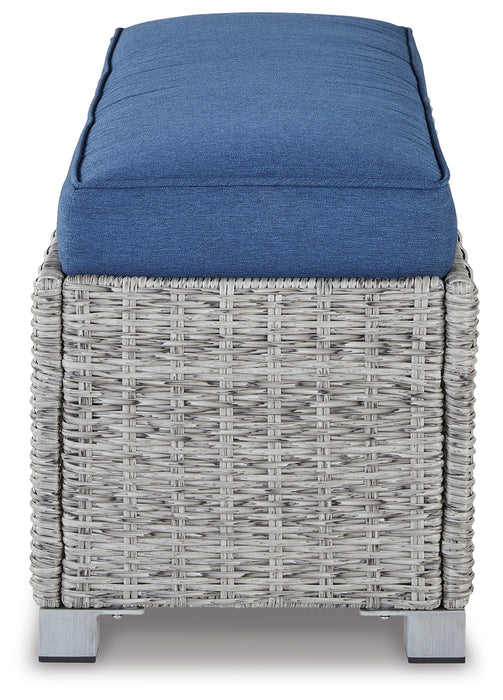 NAPLES BEACH Outdoor Bench with Cushion - P439-600 - In Stock Furniture