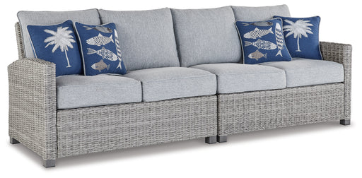 NAPLES BEACH Outdoor Right and Left-arm Facing Loveseat with Cushion (Set of 2) - P439-854 - In Stock Furniture