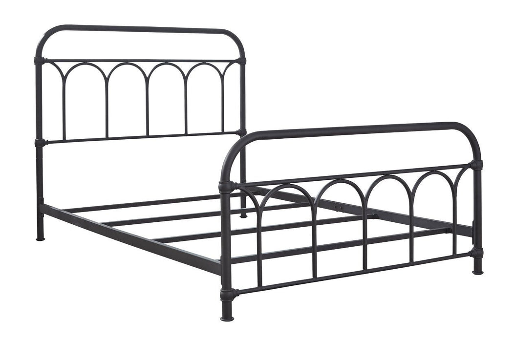 Nashburg Black Full Metal Bed - B280-672 - Gate Furniture