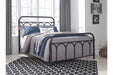 Nashburg Black Full Metal Bed - B280-672 - Gate Furniture