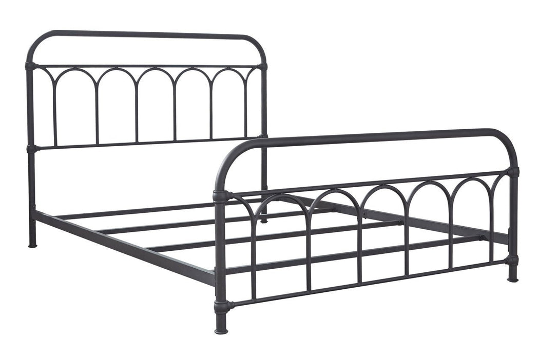 Nashburg Black Queen Metal Bed - B280-681 - Gate Furniture