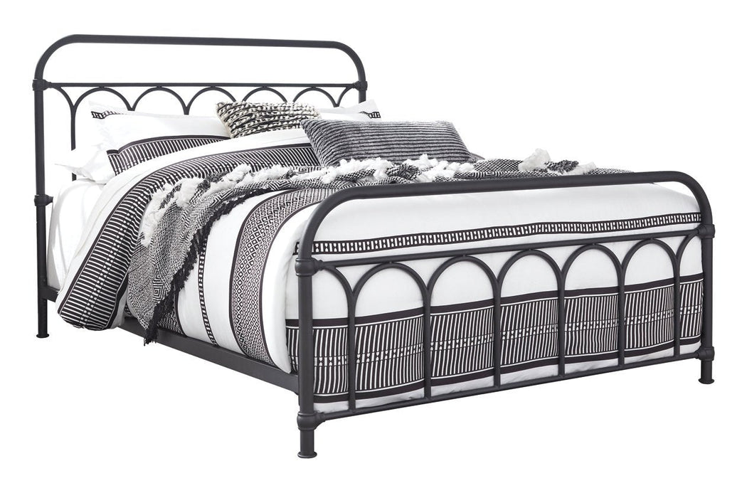 Nashburg Black Queen Metal Bed - B280-681 - Gate Furniture