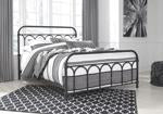 Nashburg Black Queen Metal Bed - B280-681 - Gate Furniture