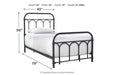 Nashburg Black Twin Metal Bed - B280-671 - Gate Furniture