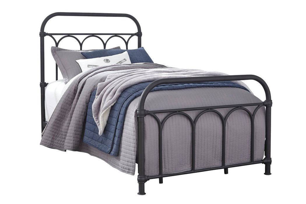 Nashburg Black Twin Metal Bed - B280-671 - Gate Furniture
