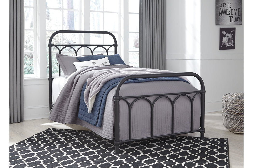 Nashburg Black Twin Metal Bed - B280-671 - Gate Furniture