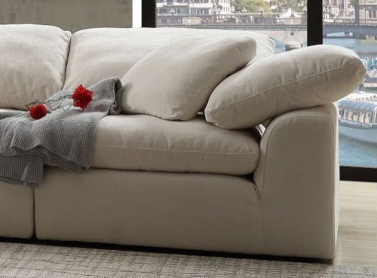 Naveen Ivory Sectional Set - Gate Furniture