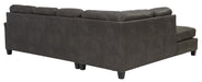 Navi Smoke LAF Sleeper Sectional - Gate Furniture