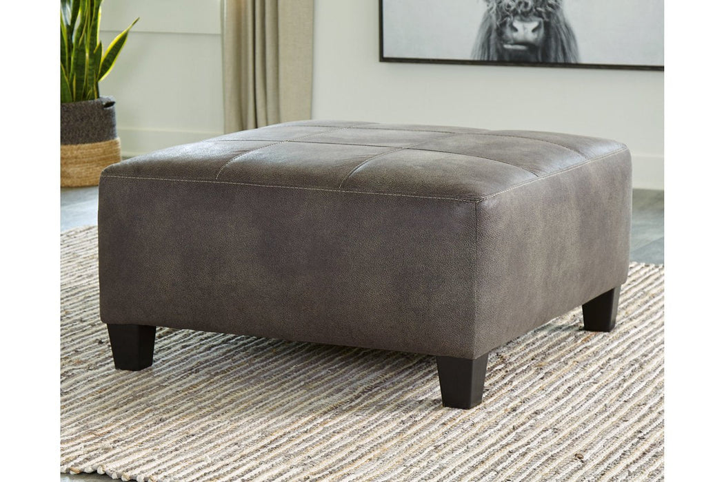 Navi Smoke Oversized Accent Ottoman - 9400208 - Gate Furniture