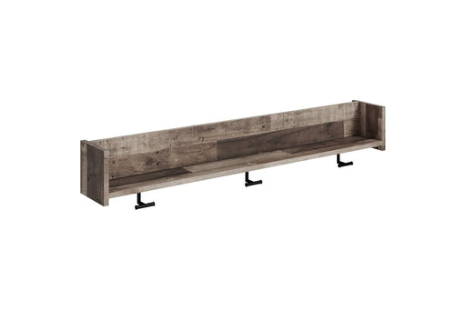 Neilsville Multi Gray Wall Mounted Coat Rack with Shelf - EA2120-151 - Gate Furniture